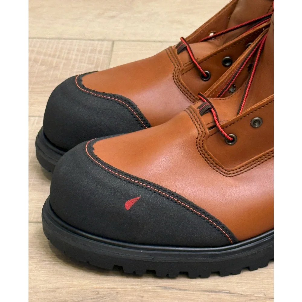 NEW RED WING BRNR XP 6-INCH WATERPROOF SAFETY TOE BOOTS SZ 12 EE E2